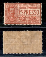 ANTICHI STATI - ESPRESSI - 1903 - 25 Cent Espresso (1) - Gomma Integra Con Grinze Naturali (175) - Other & Unclassified