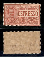 REGNO D'ITALIA - ESPRESSI - 1922 - 60 Cent Espresso (7) - Gomma Integra - Ben Centrato - Other & Unclassified