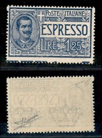 REGNO D'ITALIA - ESPRESSI - 1926 - 1,25 Lire Espresso (12) - Dentellatura Spostata Sulle Scritte Marginali (salto Di Den - Sonstige & Ohne Zuordnung