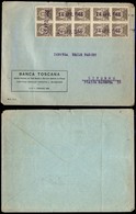 REGNO D'ITALIA - RECAPITO AUTORIZZATO - Recapito Autorizzato 24 Aprile 1946 - Blocco Di 10 Del 10 Cent (3) Su Busta Per  - Sonstige & Ohne Zuordnung