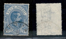 REGNO D'ITALIA - PACCHI POSTALI - 1886 - 20 Cent Pacchi Postali (2) - Usato - Molto Ben Centrato - Sonstige & Ohne Zuordnung