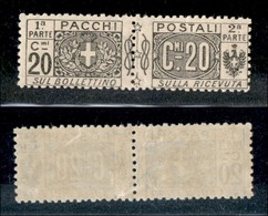 REGNO D'ITALIA - PACCHI POSTALI - 1917 - 20 Cent Pacchi Postali (9) - Gomma Integra (55) - Sonstige & Ohne Zuordnung