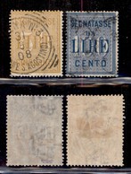 REGNO D'ITALIA - SEGNATASSE - 1903 - Segnatasse (31/32) - Serie Completa - Usata (85) - Sonstige & Ohne Zuordnung