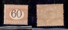 REGNO D'ITALIA - SEGNATASSE - 1924 - 60 Cent Segnatasse (33) - Gomma Integra (150) - Other & Unclassified