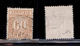 REGNO D'ITALIA - SERVIZIO COMMISSIONI - 1913 - 60 Cent Servizio Commissioni (2) - Usato (220) - Sonstige & Ohne Zuordnung
