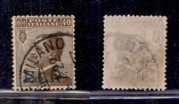 REGNO D'ITALIA - BLP - 1921 - 40 Cent BLP (4) - Usato - Soprastampa Turchina - Fiecchi - Sonstige & Ohne Zuordnung