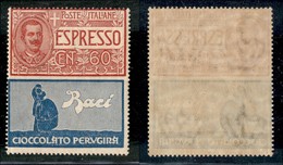 REGNO D'ITALIA - PUBBLICITARI - 1925 - Non Emessi - 60 Cent Perugina (21) - Gomma Integra - Other & Unclassified