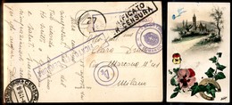 REGNO D'ITALIA - REGIE NAVI - R.T. Sagittario Comando (viola) - Cartolina Dalla Zona Di Guerra A Milano Del 13.8.41 - Sonstige & Ohne Zuordnung