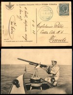 REGNO D'ITALIA - ALTRE IMBARCAZIONI - Comando R.Flottiglia Del Garda (verde) - 5 Cent (81) Su Cartolina Per Firenze Del  - Other & Unclassified