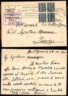 REGNO D'ITALIA - LUOGOTENENZA - Quartina Del 60 Cent Segnatasse (80) Su Cartolina Da Montagnana A Padova Del 20.12.45 - Andere & Zonder Classificatie