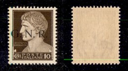 REPUBBLICA SOCIALE  - GNR BRESCIA - 1943 - 10 Cent (471/I) - R Scalpellata (pos.198) - Gomma Integra - Other & Unclassified