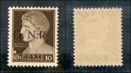 REPUBBLICA SOCIALE  - GNR BRESCIA - 1943 - 10 Cent (471/I L) Con R Accostata - Gomma Integra (150) - Other & Unclassified