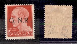 REPUBBLICA SOCIALE  - GNR BRESCIA - 1943 - 20 Cent (473/I L) Con R Accostato E N - Fiecchi (150) - Sonstige & Ohne Zuordnung