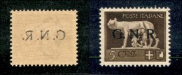 REPUBBLICA SOCIALE  - GNR VERONA - 1944 - 5 Cent (470 L) Con Decalco - Gomma Integra (25) - Sonstige & Ohne Zuordnung