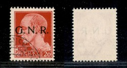 REPUBBLICA SOCIALE  - GNR VERONA - 1944 - 20 Cent (473) - Usato - Verona (Titolare) - Other & Unclassified