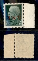 REPUBBLICA SOCIALE  - GNR VERONA - 1944 - 25 Cent (474 A)con Soprastampa Capovolta - Gomma Integra (120) - Autres & Non Classés