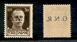 REPUBBLICA SOCIALE  - GNR VERONA - 1944 - 30 Cent (475 L) Con Decalco - Gomma Integra (25) - Other & Unclassified