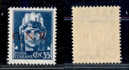REPUBBLICA SOCIALE  - GNR VERONA - 1944 - 35 Cent (476) - Gomma Integra - Cert. AG (330) - Other & Unclassified