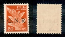 REPUBBLICA SOCIALE  - GNR VERONA - 1944 - 80 Cent Aerea (120) - Gomma Integra (210) - Autres & Non Classés