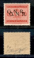 REPUBBLICA SOCIALE  - GNR VERONA - 1944 - 20 Cent Segnatasse (49b) Con Doppia Soprastampa - Gomma Integra - Oliva + Sora - Autres & Non Classés