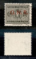 REPUBBLICA SOCIALE  - GNR VERONA - 1944 - 40 Cent Segnatasse (52) - Usato - Cert.AG (70) - Autres & Non Classés