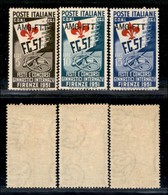 TRIESTE - AMG-FTT - 1951 - Ginnici (116/118) - Serie Completa - Gomma Integra (40) - Mint/hinged