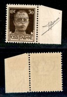 EMISSIONI LOCALI - BASE ATLANTICA - 1943 - 30 Cent (10) - Bordo Di Foglio - Gomma Integra - Sorani (50) - Ortsausgaben/Autonome A.