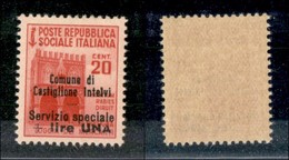 EMISSIONI LOCALI - CASTIGLIONE D'INTELVI - 1945 - 20 Cent + 1 Lira (5) - Gomma Integra (125) - Ortsausgaben/Autonome A.