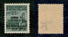 EMISSIONI LOCALI - CASTIGLIONE D'INTELVI - 1945 - 25 Cent + 1 Lira (7) - Gomma Integra (125) - Local And Autonomous Issues