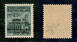 EMISSIONI LOCALI - CASTIGLIONE D'INTELVI - 1945 - 25 Cent + 1 Lira (7) - Gomma Integra (125) - Emissioni Locali/autonome