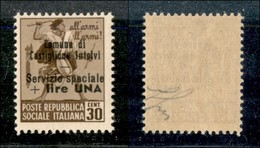 EMISSIONI LOCALI - CASTIGLIONE D'INTELVI - 1945 - 30 Cent + 1 Lira (9) - Gomma Integra (125) - Local And Autonomous Issues