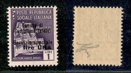 EMISSIONI LOCALI - CASTIGLIONE D'INTELVI - 1945 - 1 Lira + 1  (13) - Gomma Integra (200) - Local And Autonomous Issues