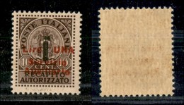 EMISSIONI LOCALI - GUDIZZOLO - 1945 - 1 Lira Su 10 Cent Recapito (2) - Soprastampa Spostata In Basso - Gomma Integra (35 - Sonstige & Ohne Zuordnung