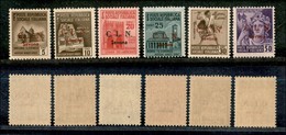 EMISSIONI C.L.N. - SAVONA - 1945 - Soprastampati (1/6) - 6 Valori - Gomma Integra (45) - Altri & Non Classificati