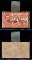 OCCUPAZIONI - VENEZIA GIULIA - 1919 - 25 Cent Espresso (1) - Gomma Originale (250) - Venezia Giulia