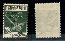 OCCUPAZIONI - ARBE - 1920 - 55 Cent Su 5 (10) - Gomma Integra (300) - Arbe & Veglia