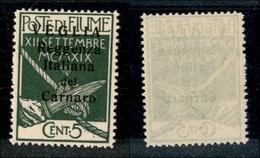 OCCUPAZIONI - VEGLIA - 1920 - 5 Cent (5) - Gomma Integra (112) - Other & Unclassified