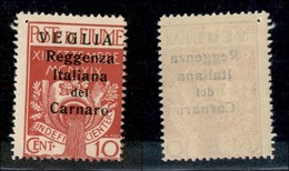 OCCUPAZIONI - VEGLIA - 1920 - 10 Cent (6) - Gomma Integra (137) - Other & Unclassified