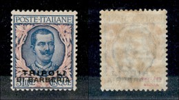 UFFICI POSTALI ESTERO - TRIPOLI DI BARBERIA - 1909 - 5 Lire Floreale (10) - Gomma Originale (60) - Other & Unclassified