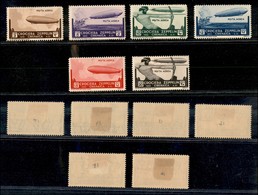 COLONIE - CIRENAICA - 1933 - Posta Aera - Zeppelin (12/17) - Serie Completa - Gomma Originale (120) - Other & Unclassified