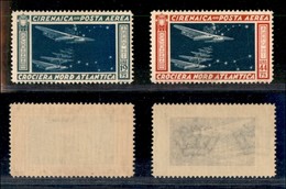 COLONIE - CIRENAICA - 1933 - Posta Aerea - Crociera Balbo (18/19) - Serie Completa - Gomma Integra (150) - Sonstige & Ohne Zuordnung