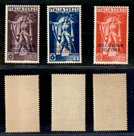 COLONIE - EGEO - 1930 - Ferrucci Posta Aerea (1/3) - Serie Completa - Gomma Integra (200) - Sonstige & Ohne Zuordnung