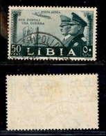 COLONIE - LIBIA - 1941 - 50 Cent Fratellanza D'Armi Posta Aerea (45) - Usato (60) - Other & Unclassified