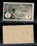 COLONIE - LIBIA - 1941 - 1 Lira Posta Aerea (52) - Gomma Integra (70) - Sonstige & Ohne Zuordnung
