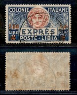 COLONIE - LIBIA - 1926 - 2,50 Lire Su 2 Espresso (10) - Usato (40) - Autres & Non Classés