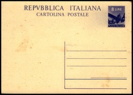 REPUBBLICA   - POSTA ORDINRIA - Cartolina Postale Da 8 Lire (C 134) - Nuova - Andere & Zonder Classificatie