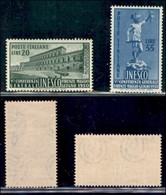REPUBBLICA   - POSTA ORDINRIA - 1950 - Unesco (618/619) - Serie Completa - Gomma Integra (100) - Autres & Non Classés