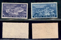 REPUBBLICA   - POSTA ORDINRIA - 1951 - Montecassino (664/665) - Serie Completa - Gomma Integra (110) - Other & Unclassified