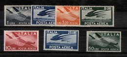 REPUBBLICA   - POSTA ORDINRIA - 1945/1946 - Posta Aerea (126/132) - Serie Completa - Gomma Integra (50) - Autres & Non Classés