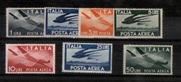 REPUBBLICA   - POSTA ORDINRIA - 1945/1946 - Posta Aerea (126/132) - Serie Completa - Gomma Integra (50) - Other & Unclassified